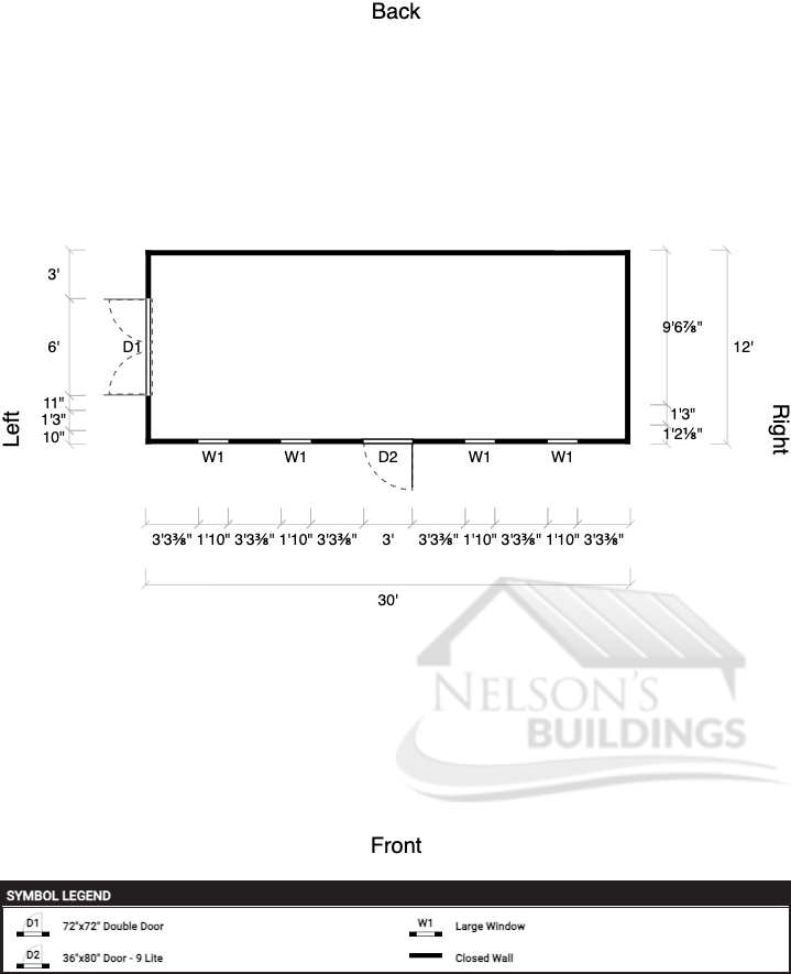 Tall Wall Monoslope 12x30 - Image 2
